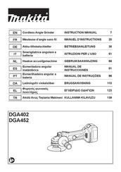 Makita DGA402 Manual De Instrucciones