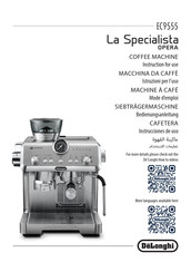 DeLonghi La Specialista OPERA EC9555 Instrucciones De Uso