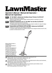 LawnMaster CLGT2410T Manual Del Operador