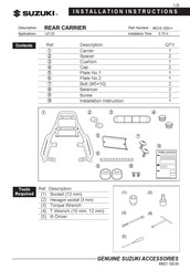 Suzuki 46310-0281 Serie Instrucciones Para El Montaje