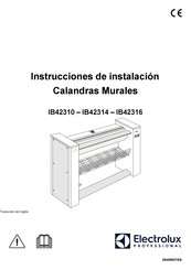 Electrolux Professional IB42314 Instrucciones De Instalación