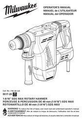 Milwaukee 5517-20 Manual Del Operador