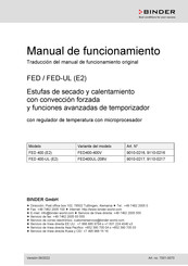 Binder FED 400 E2 Manual De Funcionamiento