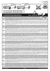 ECS Electronics VW-287-HX Instrucciones De Montaje