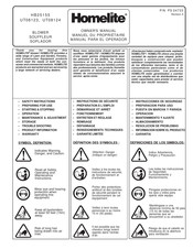 Homelite UT08124 Manual Para El Operador