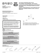 Brizo Levoir 68498-LHP Serie Instrucciones De Montaje