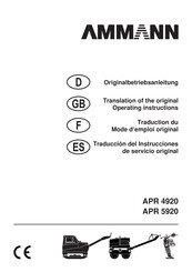 Ammann APR 4920 Traducción De Instrucciones Originales