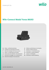 Wilo Yonos MAXO Instrucciones De Instalación Y Funcionamiento