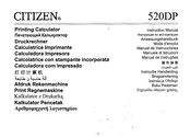 Citizen 520DP Manual De Instrucciones