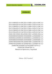 Zoomlion ZS0808DC-Li Manual De Operación Y Seguridad