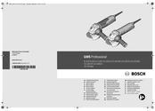 Bosch GWS 12-125 CIE Professional Manual Original