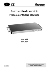 Bartscher 114357 Instrucción De Servicio