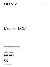 Sony LMD-2110MD Manual De Instrucciones