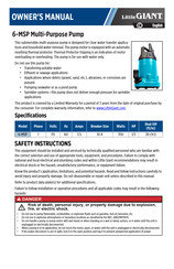 Little Giant 6-MSP Manual Del Propietário