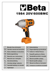 Beta 1984 20V/600BMC Manual De Uso E Instrucciones