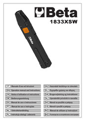 Beta 1833XSW Manual De Uso E Instrucciones