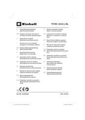 EINHELL TP-RS 18/32 Li BL Manual De Instrucciones Original
