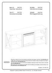 Walker Edison W60FPMX Instrucciones De Montaje