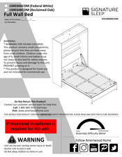 Signature Sleep 1000348COM Instrucciones De Montaje