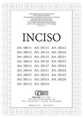 Gessi INCISO 58113 Instrucciones De Instalación