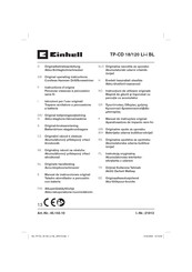 EINHELL TP-CD 18/120 Li-i BL Manual De Instrucciones Original