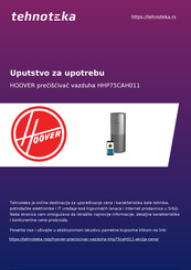 Hoover H-PURIFIER HHP75CAH011 Manual De Usuario