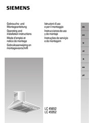 Siemens LC 45952 Instrucciones De Uso Y De Montaje