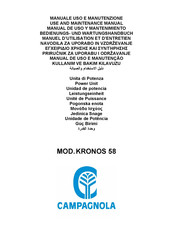 CAMPAGNOLA KRONOS 58 Manual De Uso Y Mantenimiento