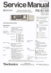 Panasonic Technics RS-B11W Instrucciones