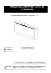 MystFlame BI36G Pro Manual De Instrucciones