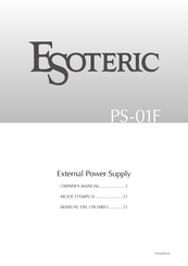 Esoteric PS-01F Manual Del Usuario