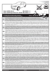 ECS Electronics VW-287-BX Instrucciones De Montaje