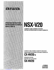 Aiwa SX-NV20 Instrucciones De Manejo