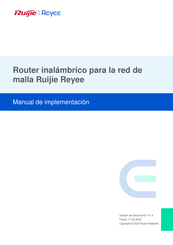 Ruijie Reyee M18 Guía De Implementación