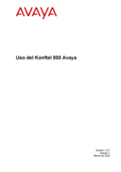 Avaya Konftel 800 Manual Del Usuario