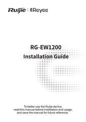 Ruijie Reyee RG-EW1200 Guia De Instalacion