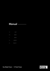 Look X-Track Power Single Manual Del Usuario