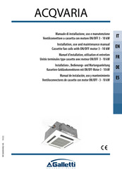 Galletti ACQVARIA AQ10Q0B0 Manual De Instalación, Uso Y Mantenimiento