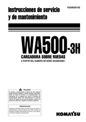 Komatsu WA500-3H Instrucciones De Servicio Y Mantenimiento