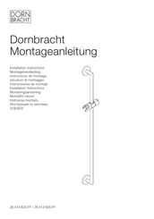 Dornbracht 26 413 625 Serie Instrucciones De Montaje