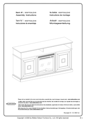 Walker Edison W58FPEML2DHB Instrucciones De Ensamblaje