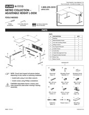 Uline METRO Serie Instrucciones De Montaje