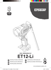 Erbauer ET12-Li Instrucciones Originales