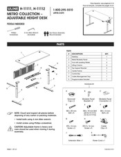 Uline METRO H-11111 Instrucciones De Montaje