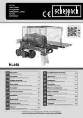 Scheppach HL460 Traduccion Del Manual De Instrucciones Originale