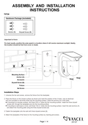 Vaxcel T0724 Instrucciones De Montaje E Instalación