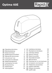 Rapid Optima 60E Manual De Instrucciones