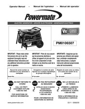 Powermate PM0106507 Manual Del Operador