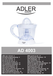 Adler europe AD 4003 Manual De Uso