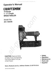 Craftsman 351.184240 Manual Del Operador